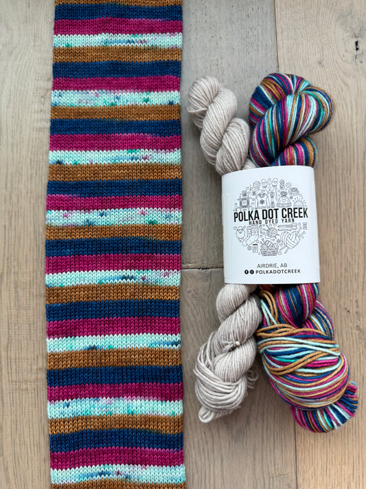 Anna Self Striping Sock Set