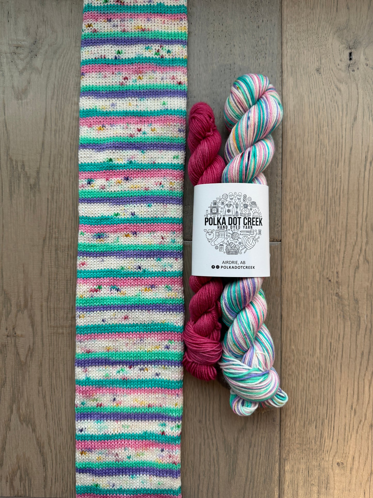 Cutie Pie Fingering Self-Striping Sock Set