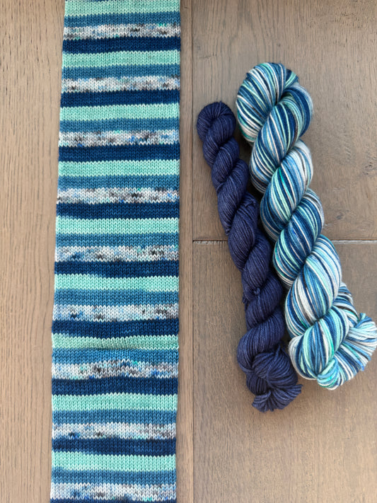 Lake Louise Fingering Self-Striping Sock Set