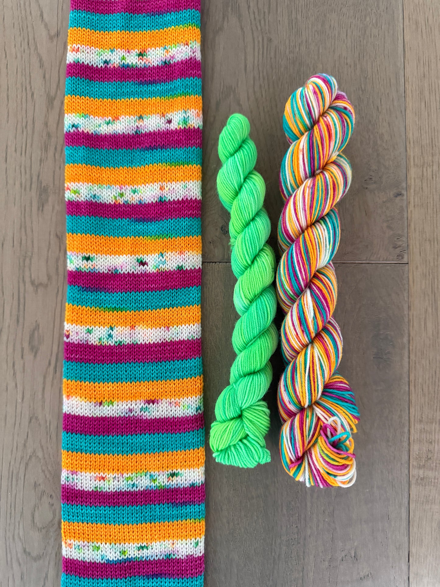 Sorbet Swirl Fingering Self-Striping Sock Set