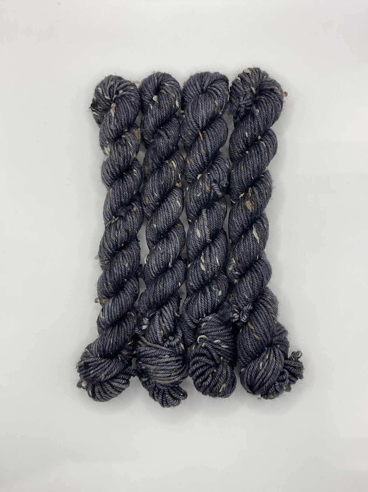 Mini DK Tweed Charcoal Skein