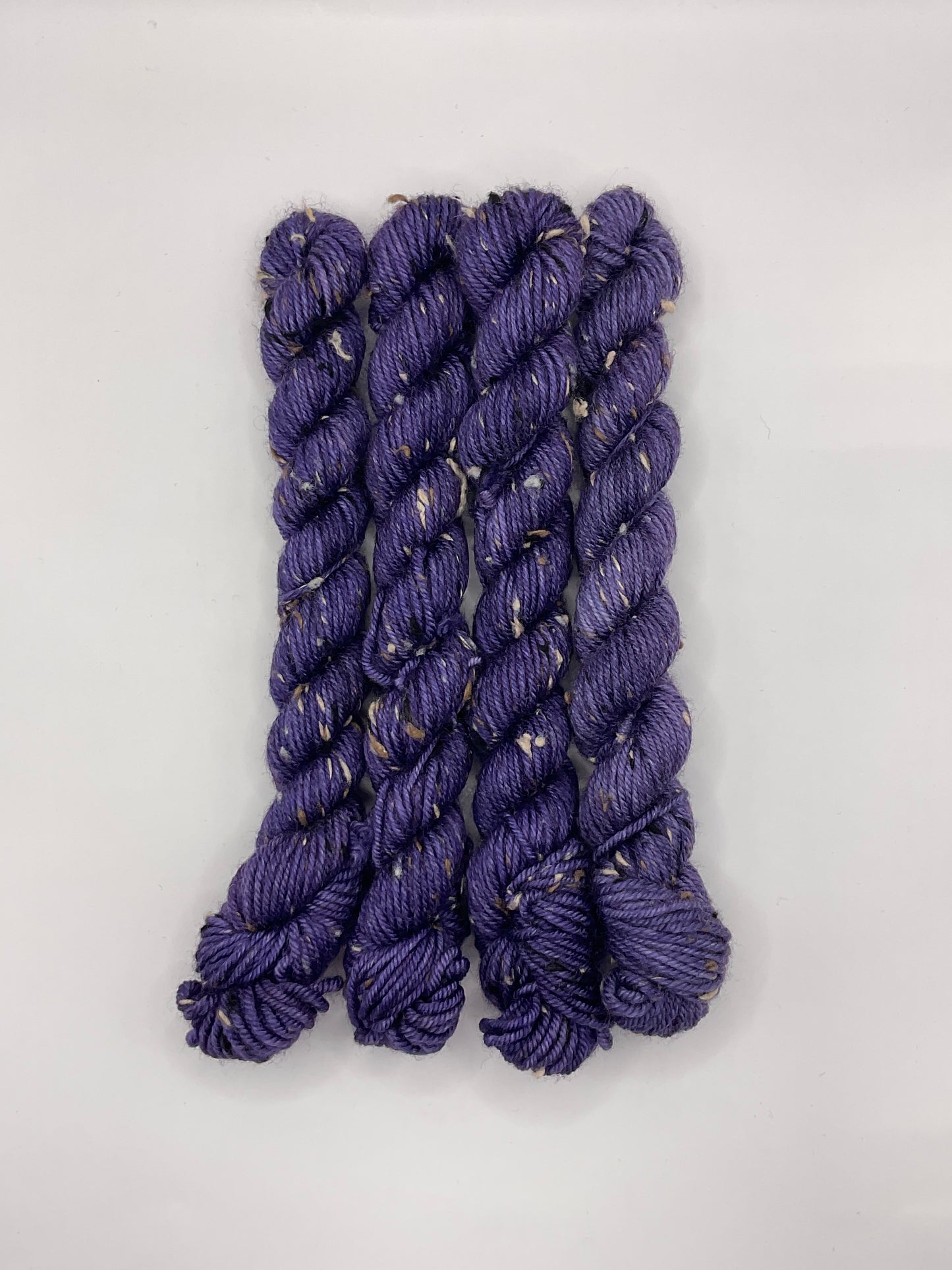 Mini DK Tweed Eggplant Skein