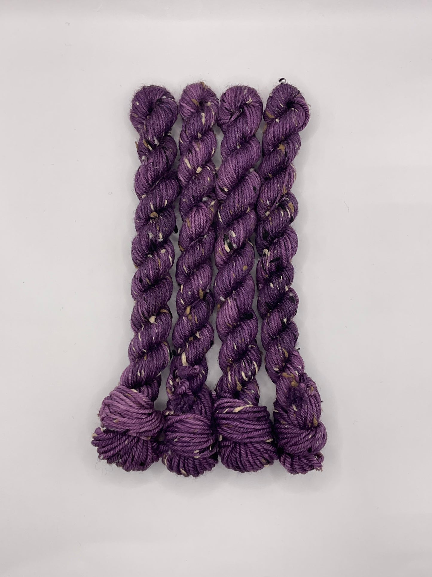 Mini DK Tweed Purple Skein