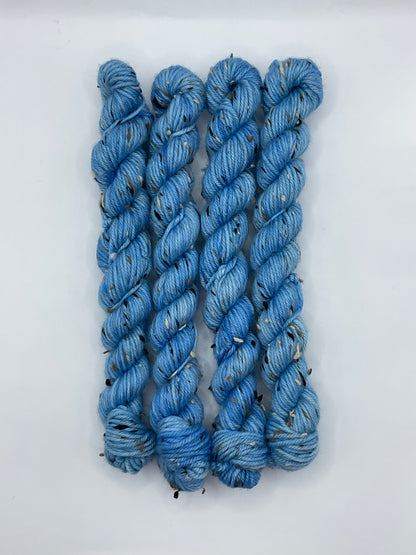 Mini DK Tweed Blue Eyes Skein