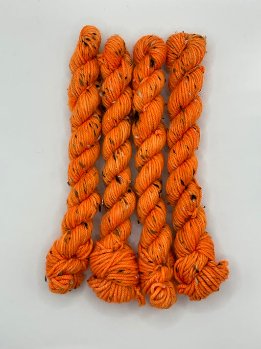 Mini DK Tweed Safety Vest Orange Skein