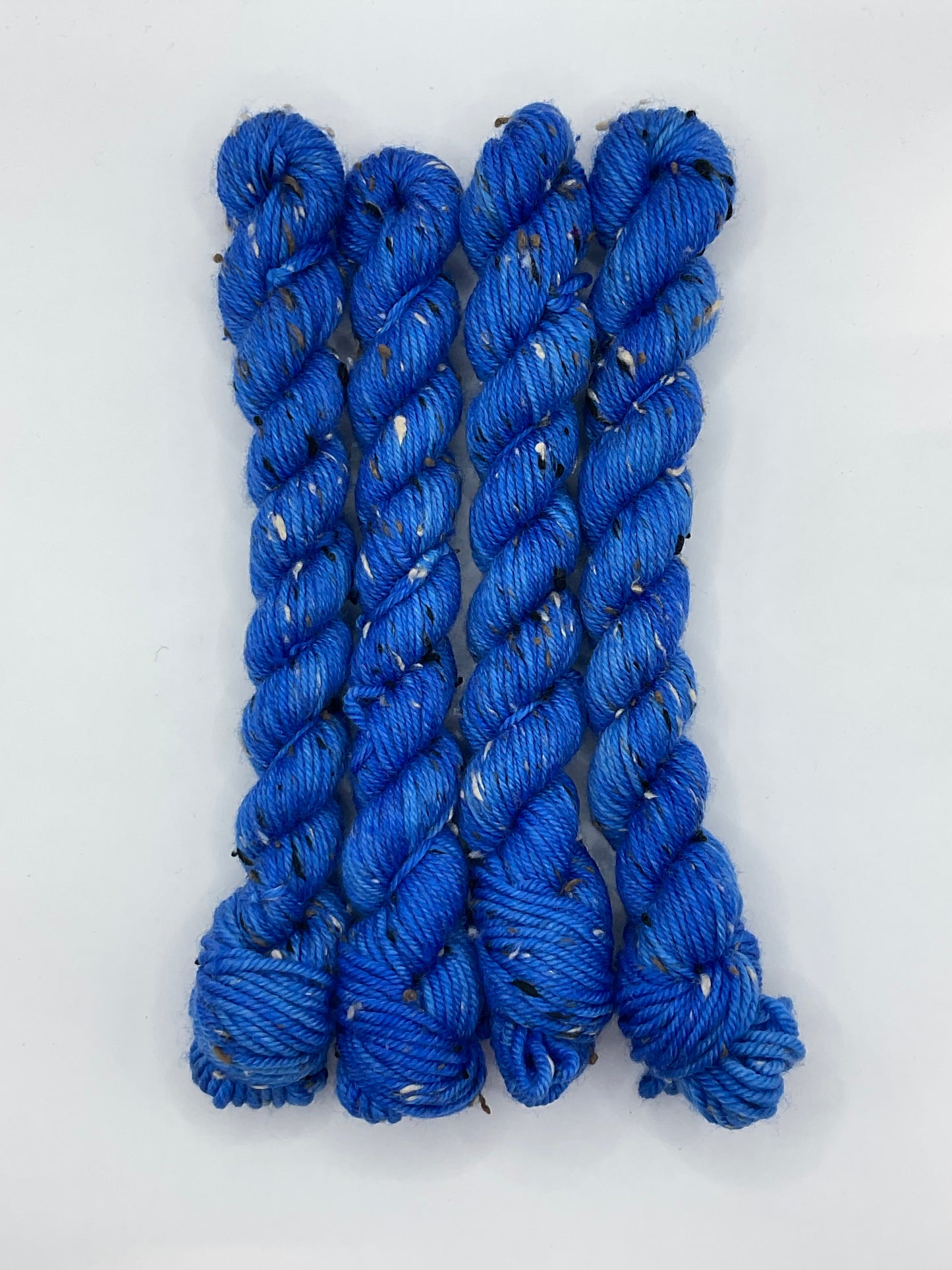 Mini DK Tweed Brilliant Blue Skein