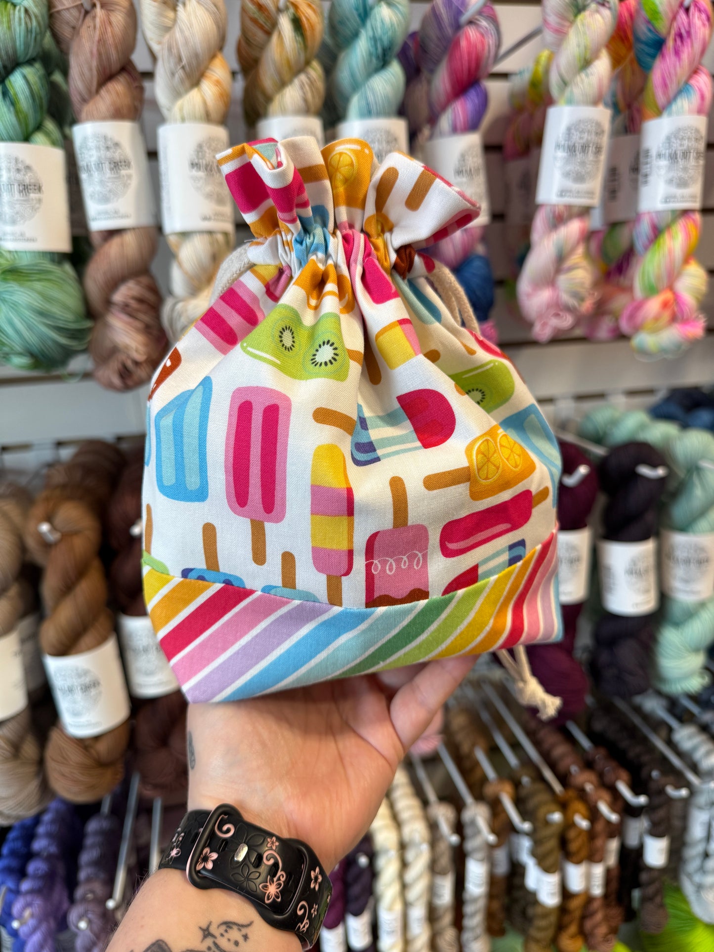 Ice Cream Drawstring Bags