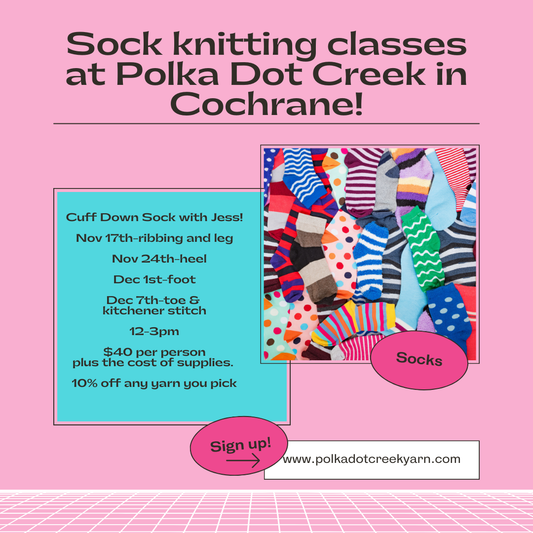 Beginner Sock knitting class