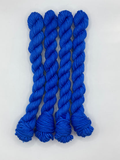 Mini DK Brilliant Blue Skein