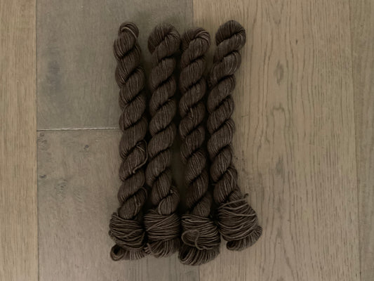 Mini Chocolate Fingering Skein