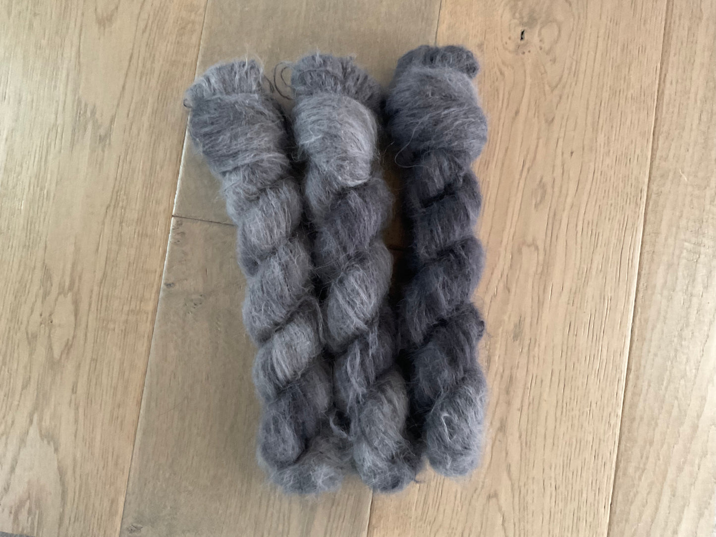 Charcoal Suri Alpaca Silk Skein