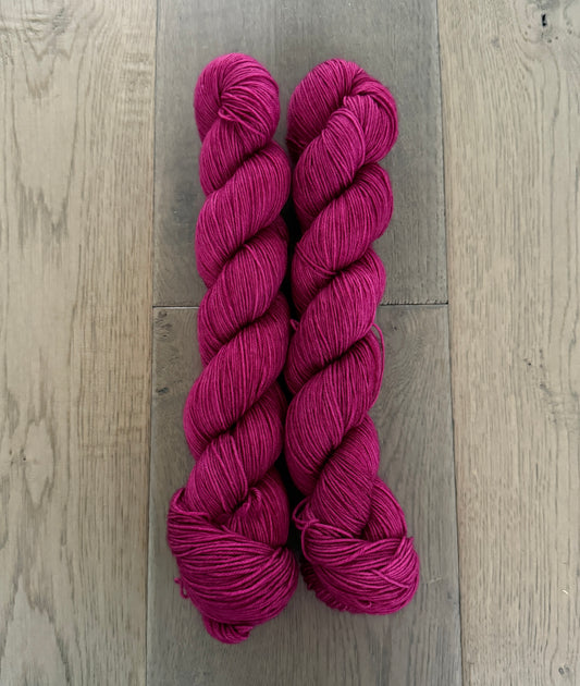 Raspberry Fingering Yarn