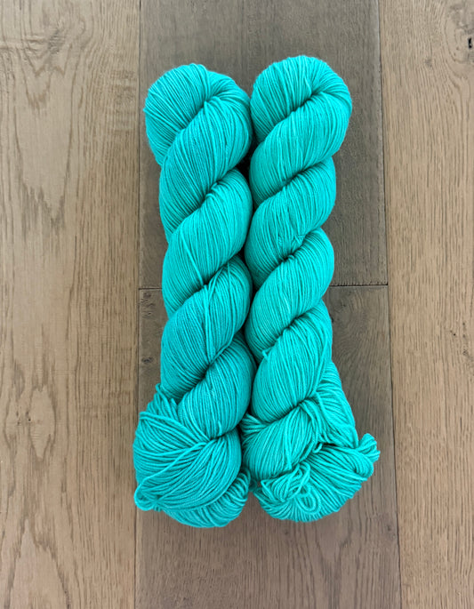 Bright Aqua Fingering Yarn