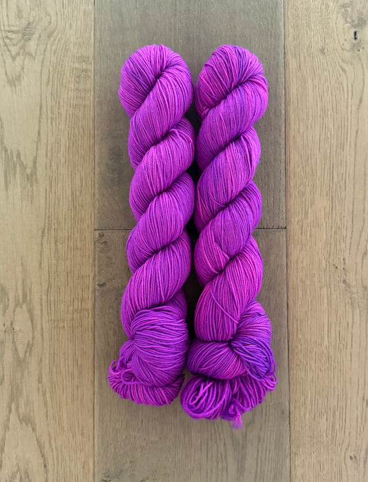 Purple Pop Fingering Yarn