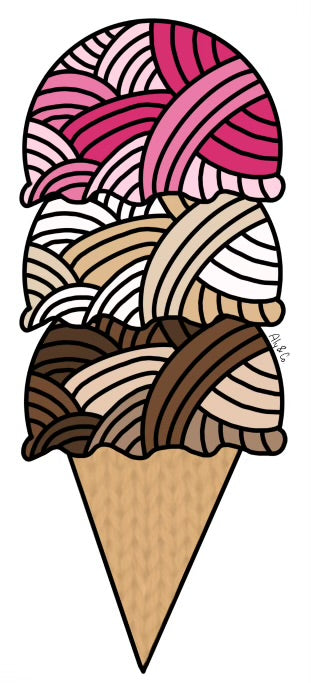 Ice Cream Vinyl Sticker