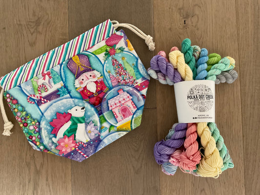 Candyland Yarn Bouquet with sock sack