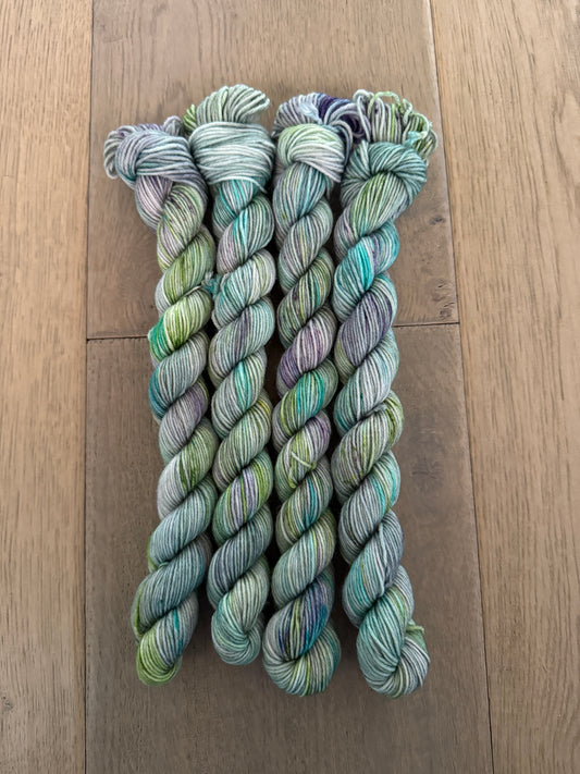 Mini Snow Globe Fingering Skein