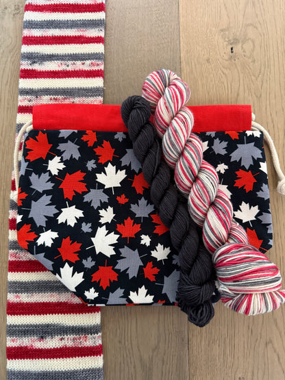 Canada Day - Project bag and Sock Set