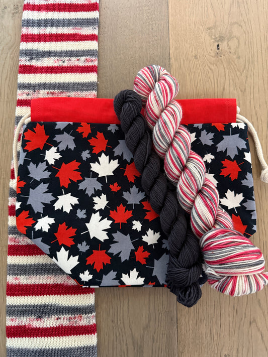 Canada Day - Project bag and Sock Set
