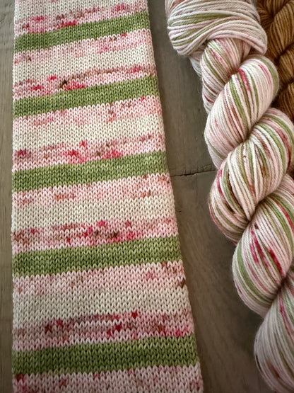 Christmas Pudding Fingering Self-Striping Sock Set