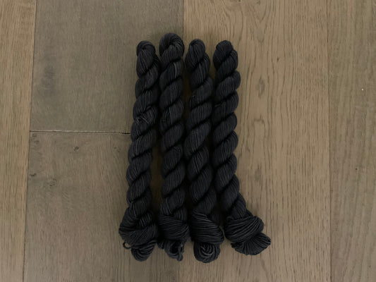 Mini Charcoal Fingering Skein