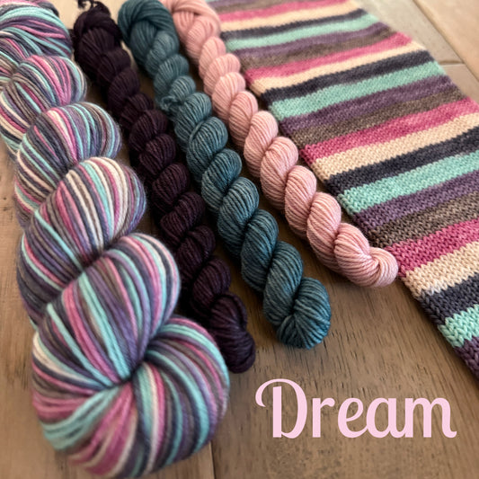 Dream Fingering Self-Striping Sock Set