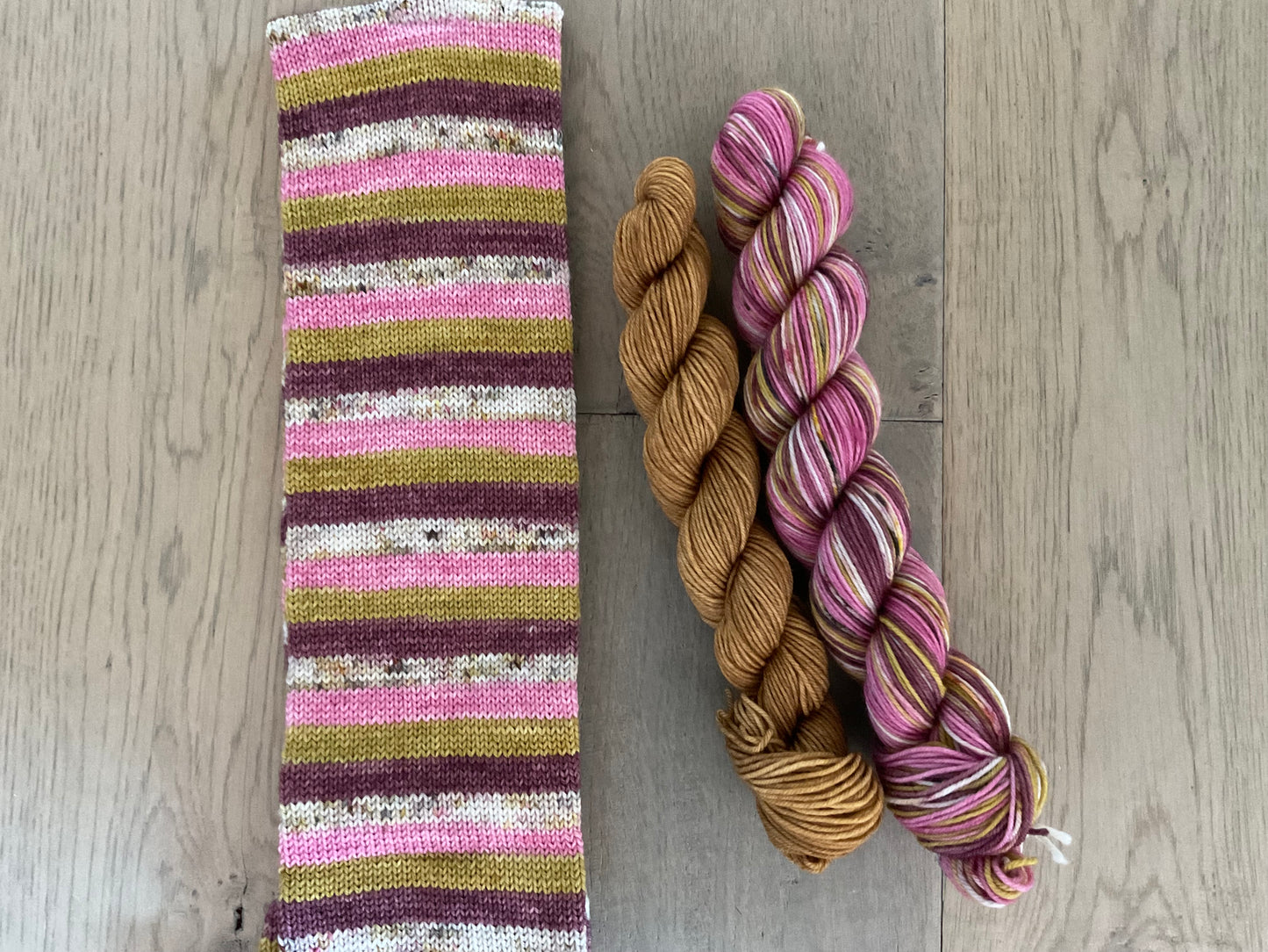 Bee's Knees Fingering Self Striping Sock Set