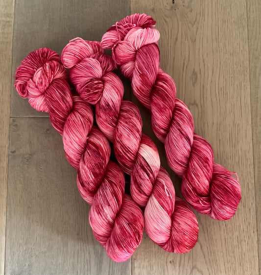 Strawberry Sundae Fingering Skein