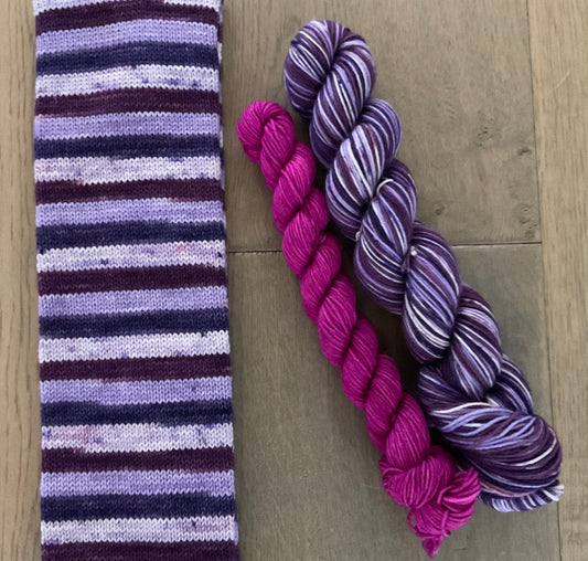 Lilac Bush Fingering Self-Striping Sock Set
