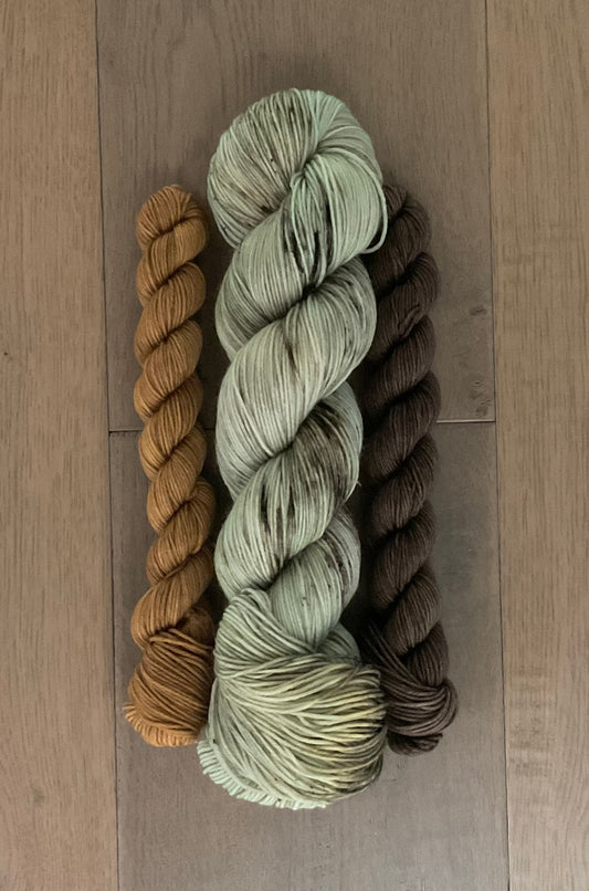 Mint Chocolate Chip Fingering Sock Set