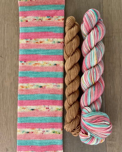 Funfetti Fingering Self-Striping Sock Set