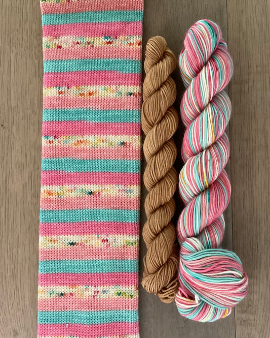 Funfetti Fingering Self-Striping Sock Set