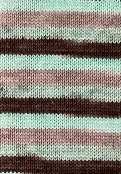 Mint Chocolate Chip Fingering Self-Striping Sock Set