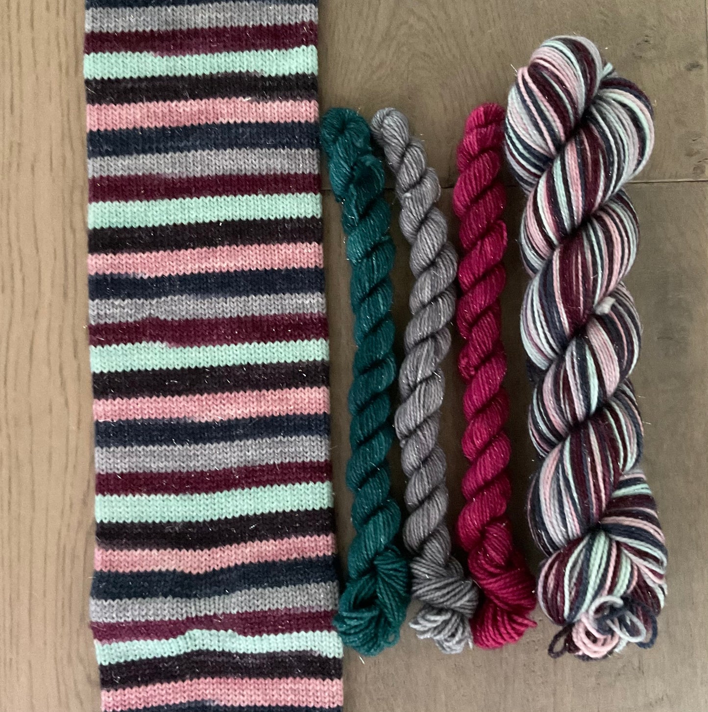 Cheers to 2024-Fingering Self-Striping Sock Set
