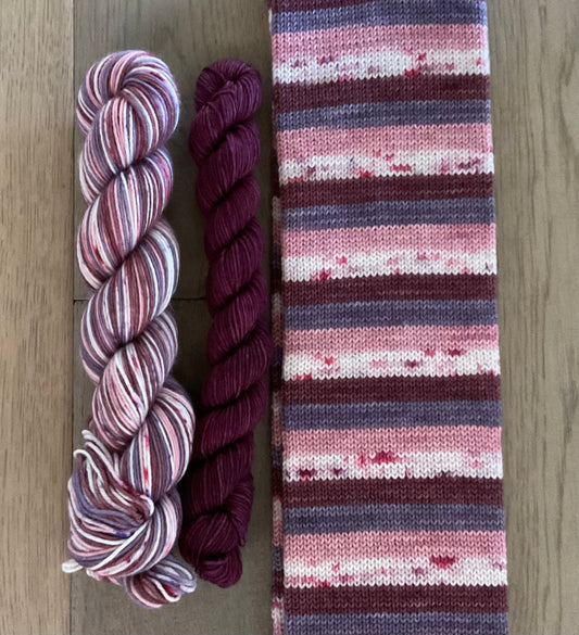 Romantasy Fingering Self-Striping Sock Set