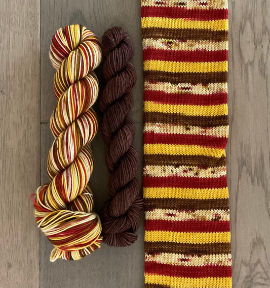 Belle Self Striping Sock Set