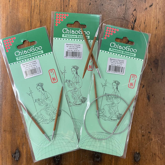 Chiaogoo Bamboo Needles 32" Cord