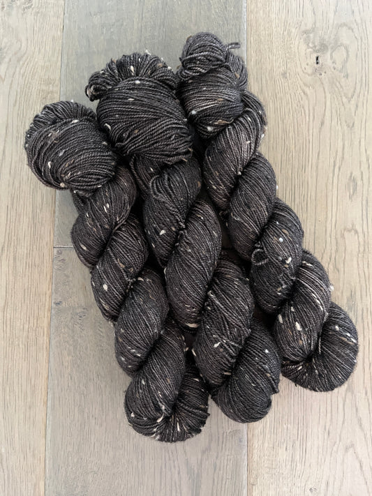 Fingering Tweed Black Coffee Skein