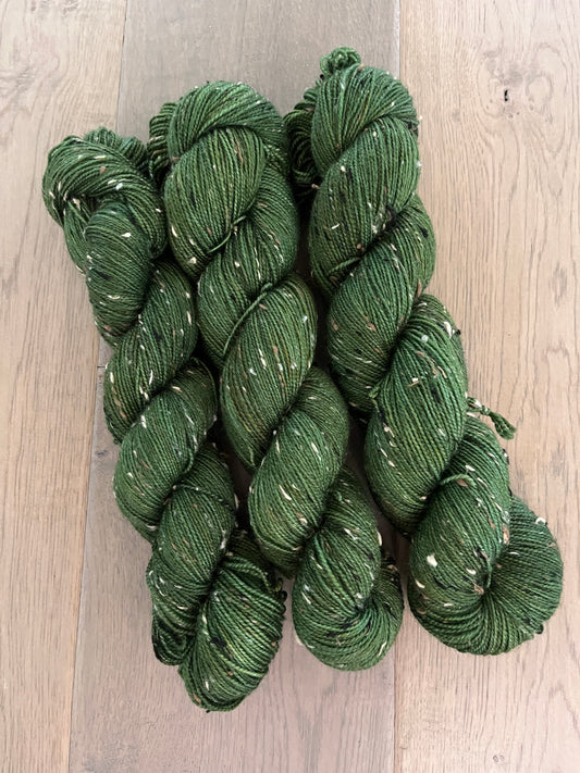 Fingering Tweed Avocado Skein