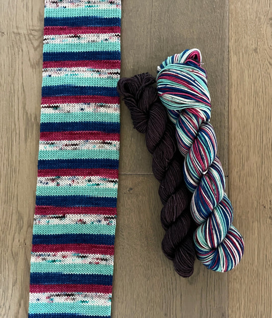 Winter Carnival Fingering Self-Striping Sock Set