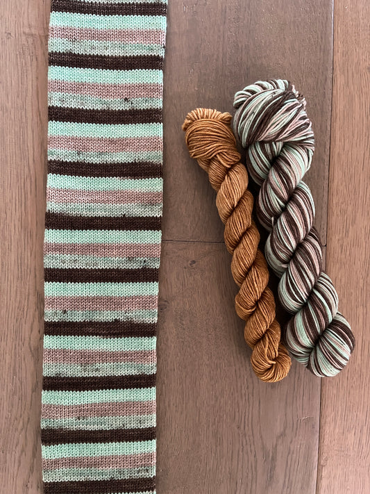 Mint Chocolate Chip Self-Striping Sock Set