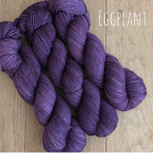 Eggplant Fingering Yarn