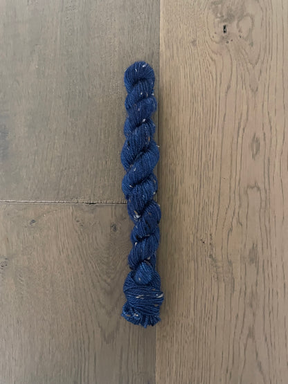 Mini Fingering Tweed Blueberry Skein