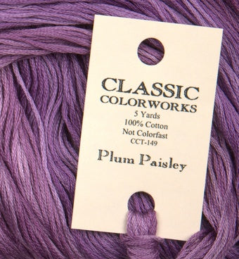 Plum Paisley Classic Colorworks Cotton Thread