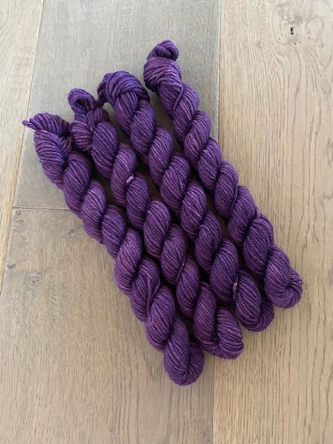 Mini Worsted Purple Skein