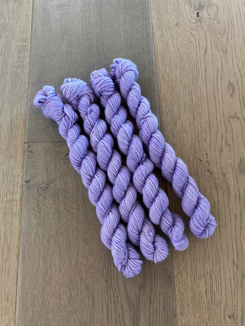 Mini Worsted Lilac Skein