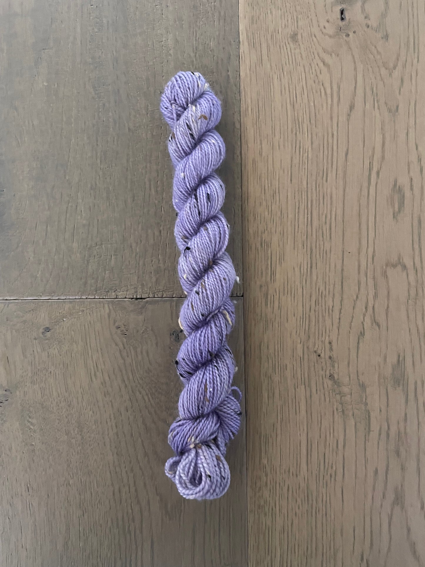 Mini Fingering Tweed Lilac Skein