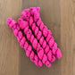 Mini Fingering Tweed Neon Pink Skein