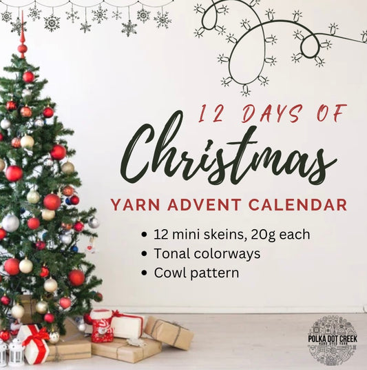 12 Days of Christmas-Tonal Christmas Countdown Calendar