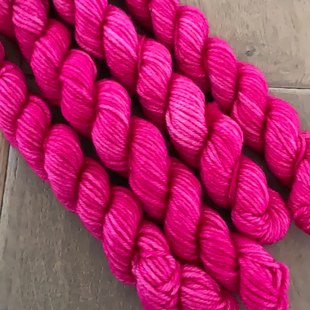 Mini Worsted Pink Popsicle Skein